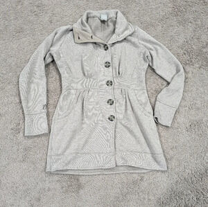 Avalanche Penelope Coat Knit Button front coat tan size Medium